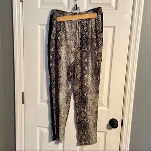 Chiffon snake skin pants